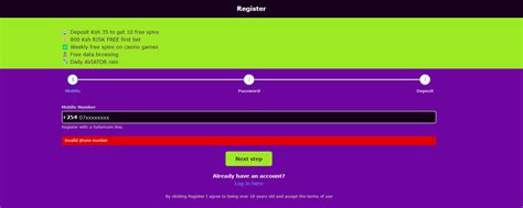 Bongobongo Registration of a new account at Bongobongo.